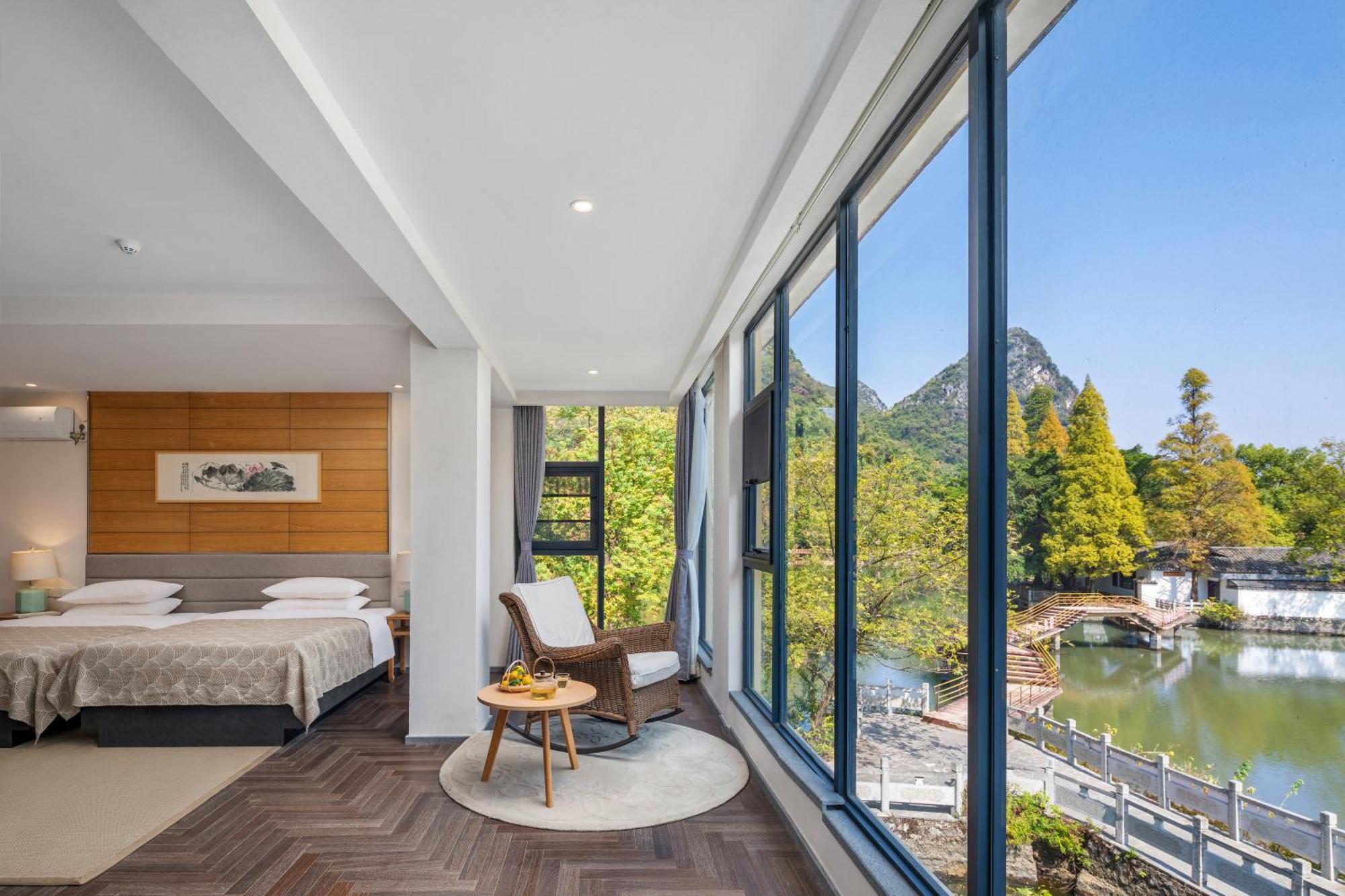 Guilin Heshe Lakeside Resort-Free Pick Up Service Stay Two Nights 외부 사진